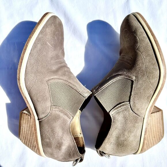 Rag and Bone Finlay Tan Beige Suede Booties Boots Size 6 - Picture 5 of 9